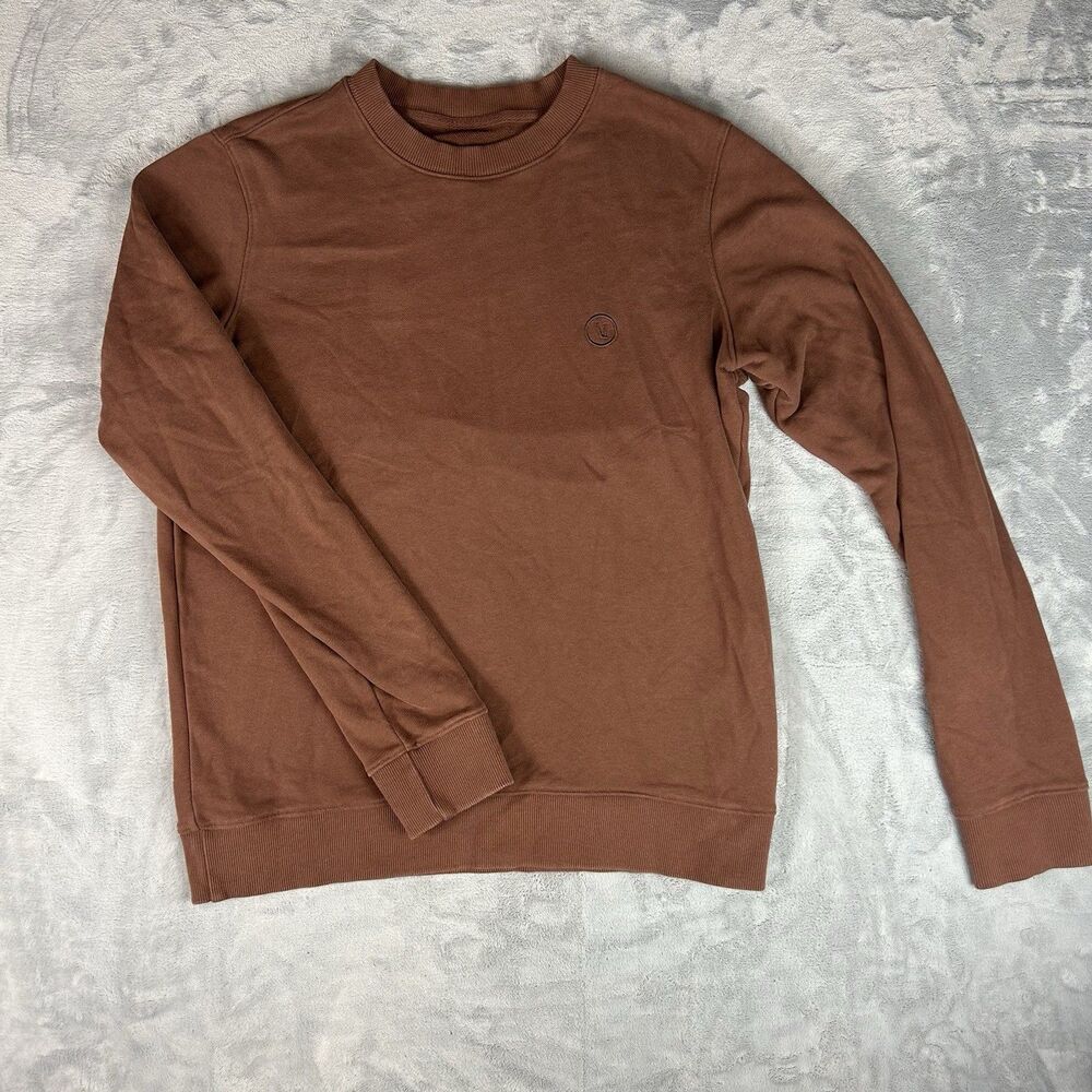 Vuori Men’s M Cypress Logo Crew French Terry Sweatshirt Embroidered Logo V255